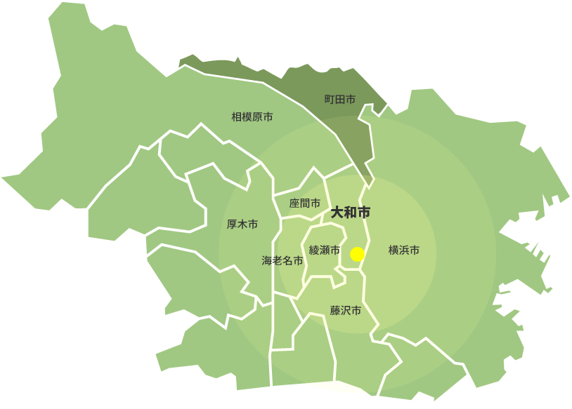 石政エクステリアの対応エリアは神奈川県